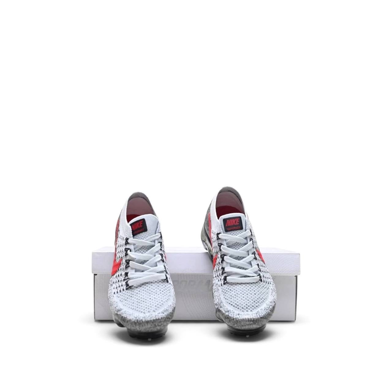 Маратонки Air VaporMax Flyknit Platinum Red Black