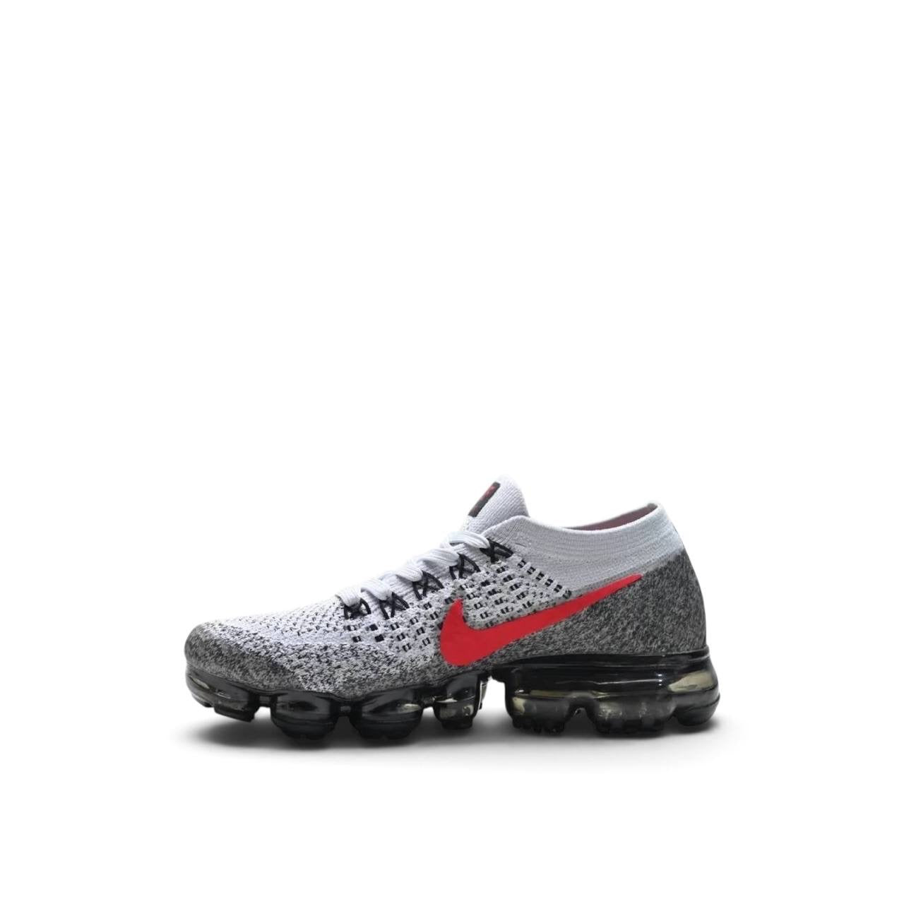 Маратонки Air VaporMax Flyknit Platinum Red Black